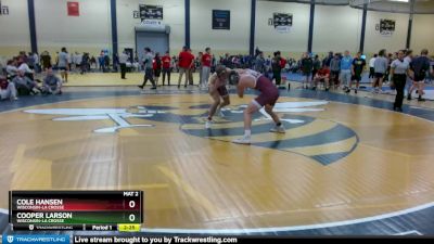 157 lbs Round 5 - Cole Hansen, Wisconsin-La Crosse vs Cooper Larson, Wisconsin-La Crosse