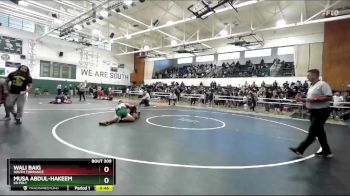 190 lbs Cons. Round 1 - Musa Abdul-Hakeem, LB Poly vs Wali Baig, South Torrance