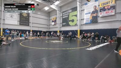 115 lbs Quarterfinal - Logan Tolas, Levittown vs Michael Ricker, Harrisburg