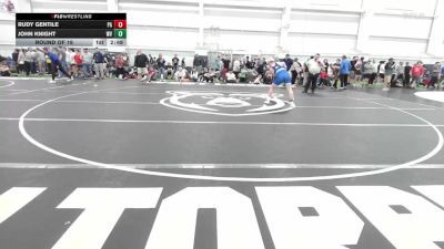 E-160 lbs Round Of 16 - Rudy Gentile, PA vs John Knight, WV