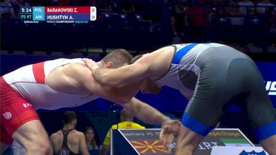 97 kg Qualif. - Zbigniew Baranowski, Poland vs Aliaksandr Hushtyn, Individual Neutral Athletes