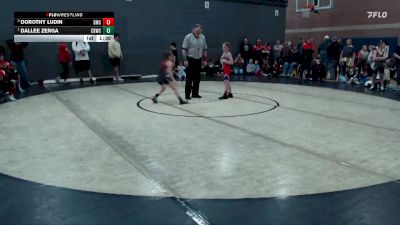 67 lbs Cons. Semi - Dallee Zerga, Challis Blackheart Wrestling Club vs Dorothy Ludin, Spartan Mat Club