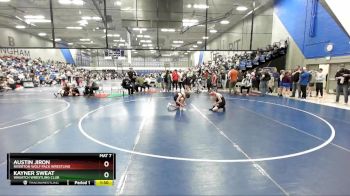 92 lbs Cons. Round 2 - Austin Jiron, Riverton Wolf Pack Wrestling vs Kayner Sweat, Wasatch Wrestling Club