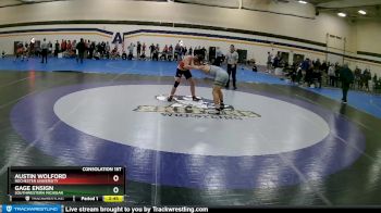 157 lbs Consolation 1st - Austin Wolford, Rochester University vs Gage Ensign, Southwestern Michigan