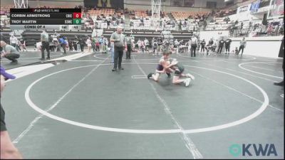 80-85 lbs Consi Of 4 - Corbin Armstrong, Chickasha Youth Wrestling vs Troy Martin, D3 Wrestling Cluib