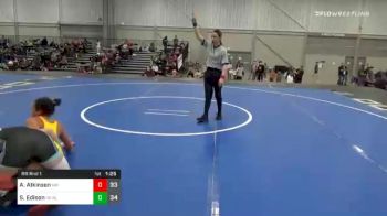 135 lbs Prelims - Aspen Atkinson, New Mexico vs Stella Edison, OK Supergirls Blue