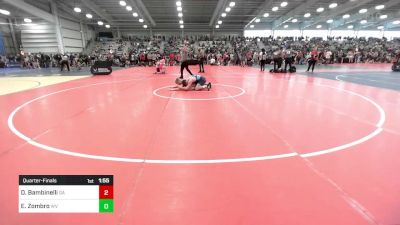 152 lbs Quarterfinal - Dominic Bambinelli, GA vs Evan Zombro, WV