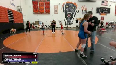 71 lbs Round 3 - Marshall Brown, Greybull Basin Athletic Club vs Carmine Crisman, North Montana Wrestling Club