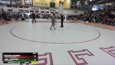 126 lbs 1st Place Match - Richard Romero, Marana High School vs Khel Lipumano, Yuma Catholic