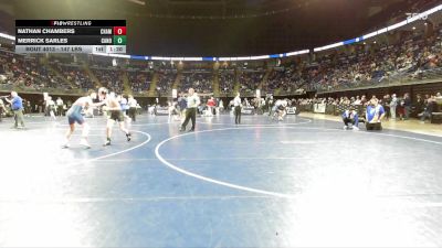 147 lbs Consy 3 - Nathan Chambers, Chambersburg vs Merrick Sarles, Canon-McMillan