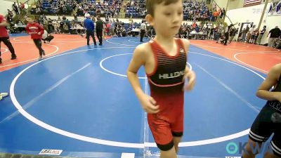 60 lbs Consolation - Grayson Simpson, Hilldale Youth Wrestling Club vs Keilen Fields, Wyandotte Youth Wrestling