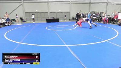 215 lbs Round 1 (8 Team) - Riley Graham, Louisiana Blue vs Cian Birtwistle, Georgia