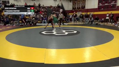190 lbs Champ. Round 1 - Frankie Pieffer, St Edward vs Josh Spontak, Bishop McCort