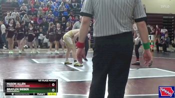 175 lbs 1st Place Match - Mason Allen, Clarion-Goldfield-Dows vs Braylen Bieber, Independence