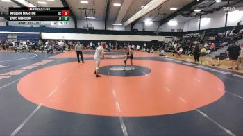 157 lbs Cons. Round 3 - Eric Gendlin, Johns Hopkins vs Joseph Martini, Ursinus