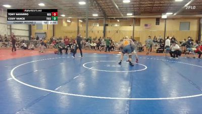 285 lbs Champ. Round 2 - Tony Navarro, Washington State University vs Cody Vance, Treasure Valley Community College