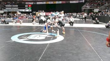5A 150 lbs 3rd Place Match - Dominic Chavez, Hobbs vs Andres Romero, Los Lunas