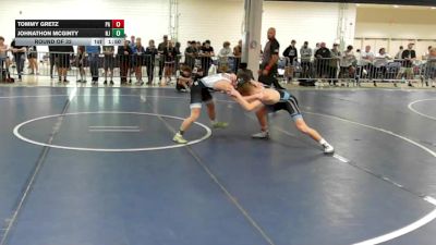 120 lbs Round Of 32 - Tommy Gretz, PA vs Johnathon McGinty, NJ