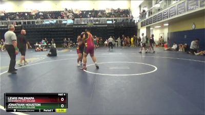 285 lbs Cons. Round 4 - Jonathan Houston, Sacramento City College vs Lewis Palenapa, Sacramento City College