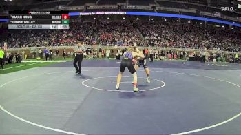 D2-132 lbs Champ. Round 1 - Maxx Krug, De La Salle Collegiate vs Chase Willey, Mt Pleasant HS