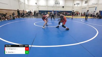 144 lbs Cons. Round 3 - Aaron Rodgers Jr, Rebel WC vs Noah Zerarka, Cardinal WC