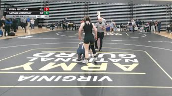 120 lbs Cons. Round 2 - Avery Mattison, Ocean Lakes vs Kaitlyn McMurray, Radford