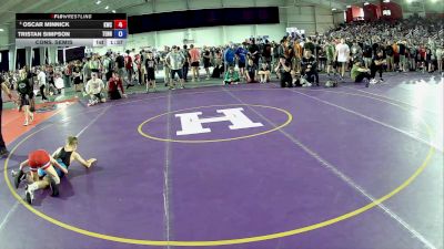 78 lbs Cons. Semis - Oscar Minnick, Knights Wrestling Club vs Tristan Simpson, Tennessee