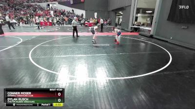 95 lbs Cons. Round 5 - Conner Moser, Kimberly Wrestling Club vs Dylan Rusch, Chilton Hilbert Wrestling