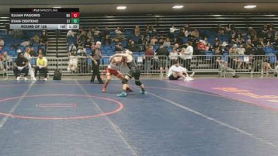 113 lbs Round Of 128 - Elijah Pagonis, MO vs Evan Centeno, UT