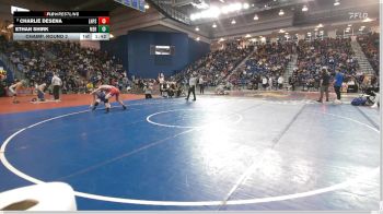 150 lbs Champ. Round 2 - Ethan Shirk, Mercersburg Academy vs Charlie Desena, Lake Highland Preparatory School