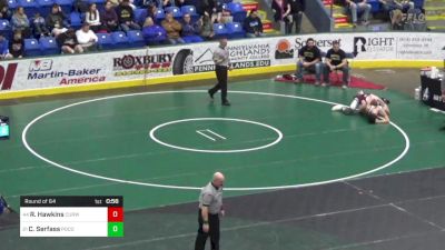 157 lbs Round Of 64 - Reed Hawkins, Curwensville vs Ceejay Serfass, Pocono Mtn East