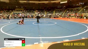 46 lbs Round Of 16 - Cassius Matthias, Nebraska Wrestling Academy vs Hunter Arnold, Kraken