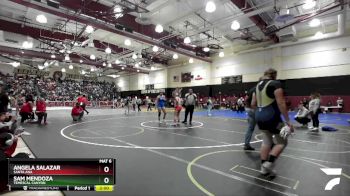 170 lbs Champ. Round 1 - Sam Mendoza, Temescal Canyon vs Angela Salazar, Santa Ana