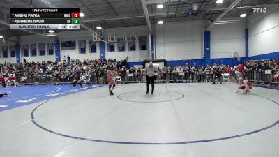 114 lbs Quarterfinal - Anshu Patra, Winchester vs Kennedie Davis, Bridgewater-Raynham