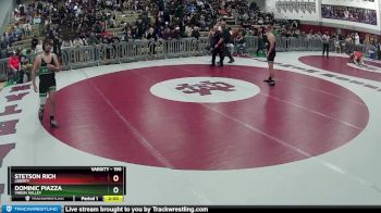 190 lbs Quarterfinal - Dominic Piazza, Virgin Valley vs Stetson Rich, Liberty