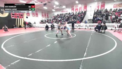135 lbs Cons. Round 3 - Ava Hamblen, Norco vs Jessica Lopez, Eisenhower