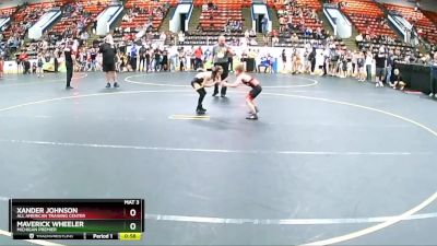 61 lbs Quarterfinal - Maverick Wheeler, Michigan Premier vs Xander Johnson, All American Training Center