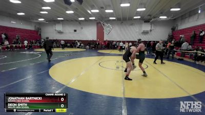 177 lbs Champ. Round 2 - Deon Smith, Willits High School vs Jonathan Bartnicki, Novato High School