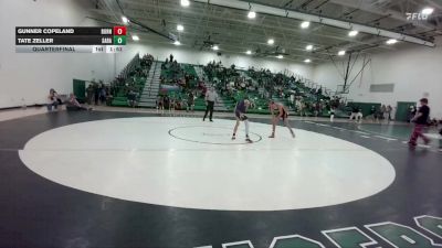 113 lbs Quarterfinal - Gunner Copeland, Burns/Pine Bluffs vs Tate Zeller, Saratoga