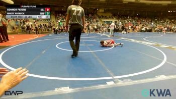 52 lbs Consi Of 8 #1 - Connor Peters, Collinsville Cardinal Youth Wrestling vs Rhett Patrick, Fort Gibson Youth Wrestling