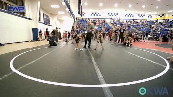 43 lbs Semifinal - Rowdy Tyler, Berryhill Wrestling Club vs Ava Robertson, Coweta Tiger Wrestling