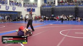 120 lbs Champ. Round 3 - Corbin Kimmel, WAYNE TRACE vs Gabe Stevens, SWANTON