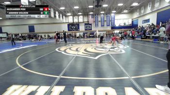 113 lbs Consi Of 8 #2 - Alexander Poh, VHW vs Andrew Dolson, Barn Brothers