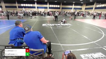 54 lbs Consi Of 8 #1 - Caleb Johnson, Rancho Bernardo WC vs Reid LeProwse, Mine Yard Dogs