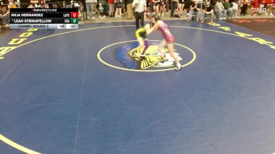 100 lbs Champ. Round 2 - Leah Stringfellow, Unattached vs Julia Hernandez, Unattached