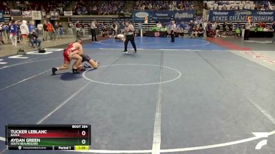 D 3 150 lbs Semifinal - Tucker LeBlanc, Basile vs Aydan Green, South Beauregard