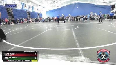 73 lbs Quarterfinal - Silas Albert, Trailblazer vs Snyder Kurtz, SlyFox