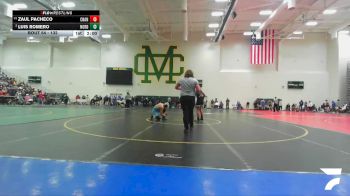 132 lbs Champ. Round 1 - Zaul Pacheco, Channel Islands vs Luis Romero, Villa Park