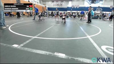 46 lbs Rr Rnd 1 - Amelia Mairel, Perry Wrestling Academy vs Dawson Sherrin, Bridge Creek Youth Wrestling