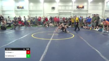 132-C lbs Round Of 32 - Doyle Grosz, OH vs Bryson Galloway, PA
